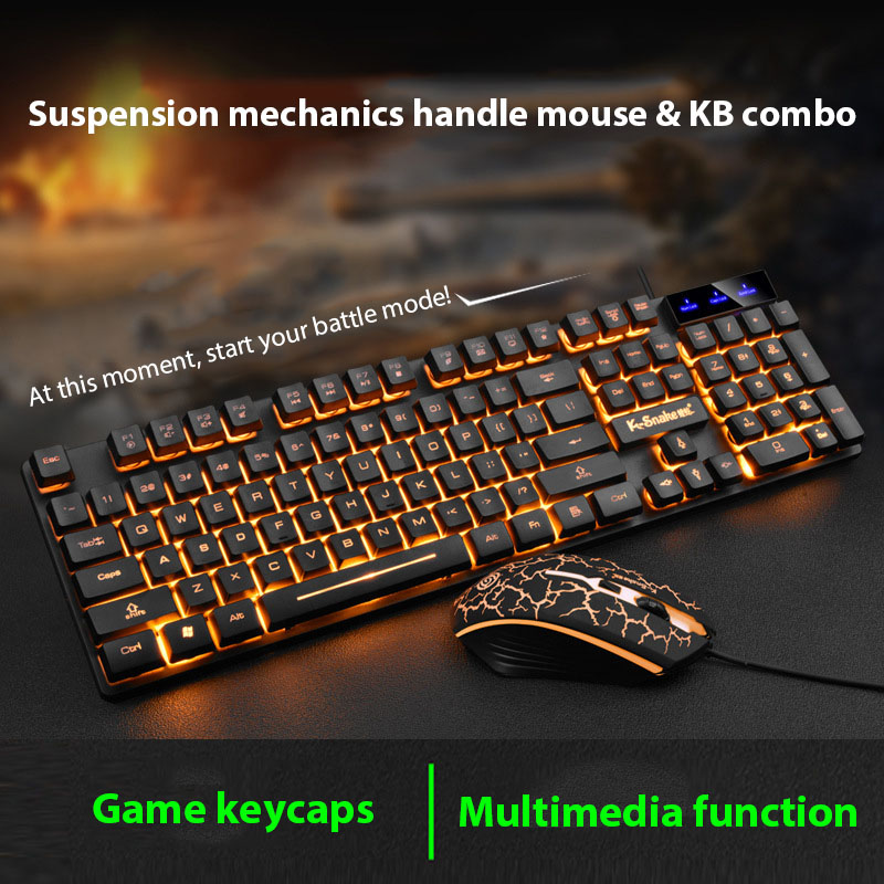 Gaming Keyboard Mouse And Headset Combo - Conjunto de teclado e mouse KM320