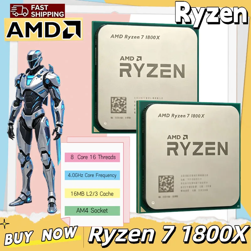 Amd Cpu Ryzen 7 - Processador AMD Ryzen 7 1800X CPU