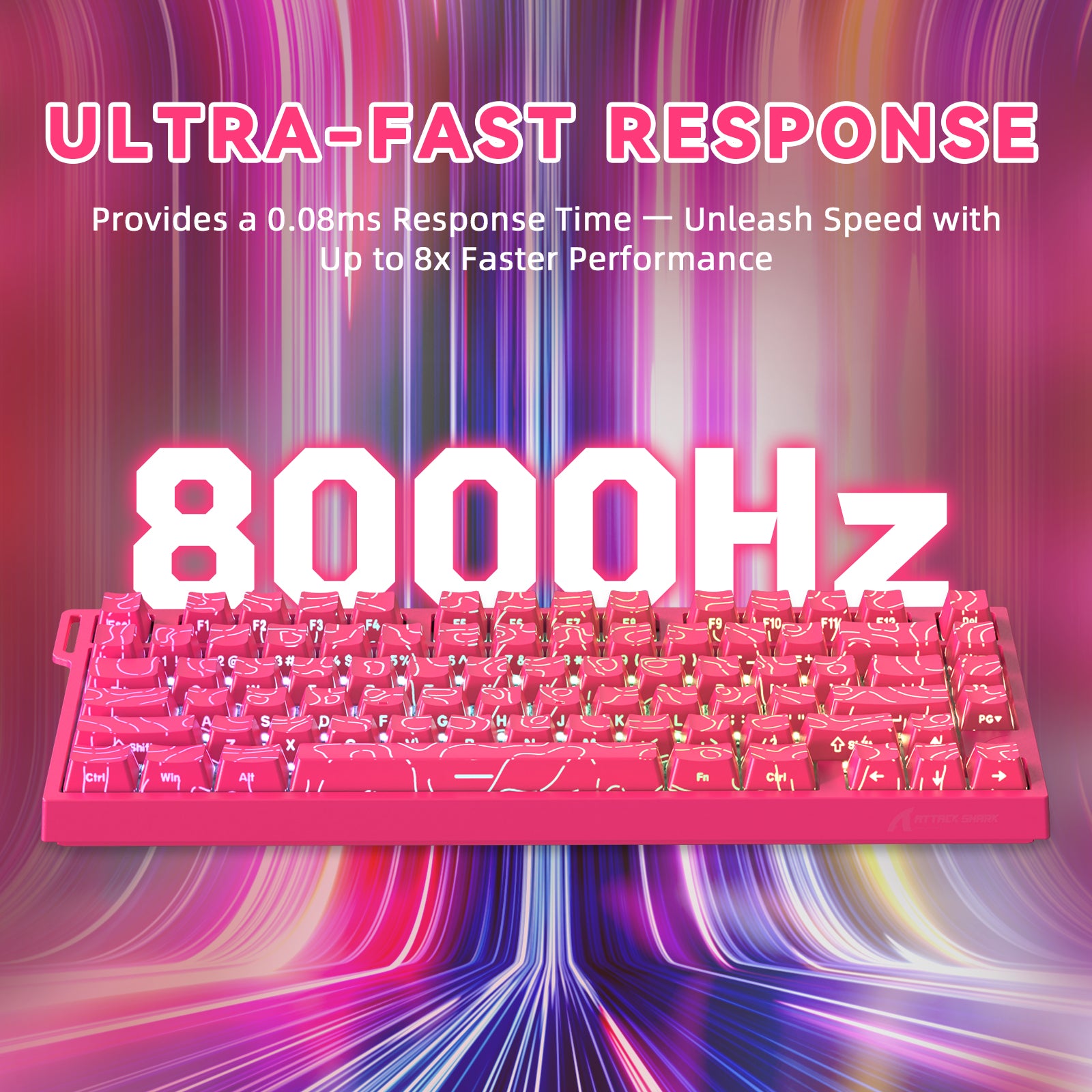 Gaming Keyboard Types - Teclado Magnético de Alto Desempenho ATTACK