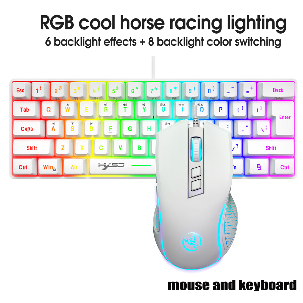 Gaming Keyboard Ergonomic - Kit Gamer de Teclado e Mouse,