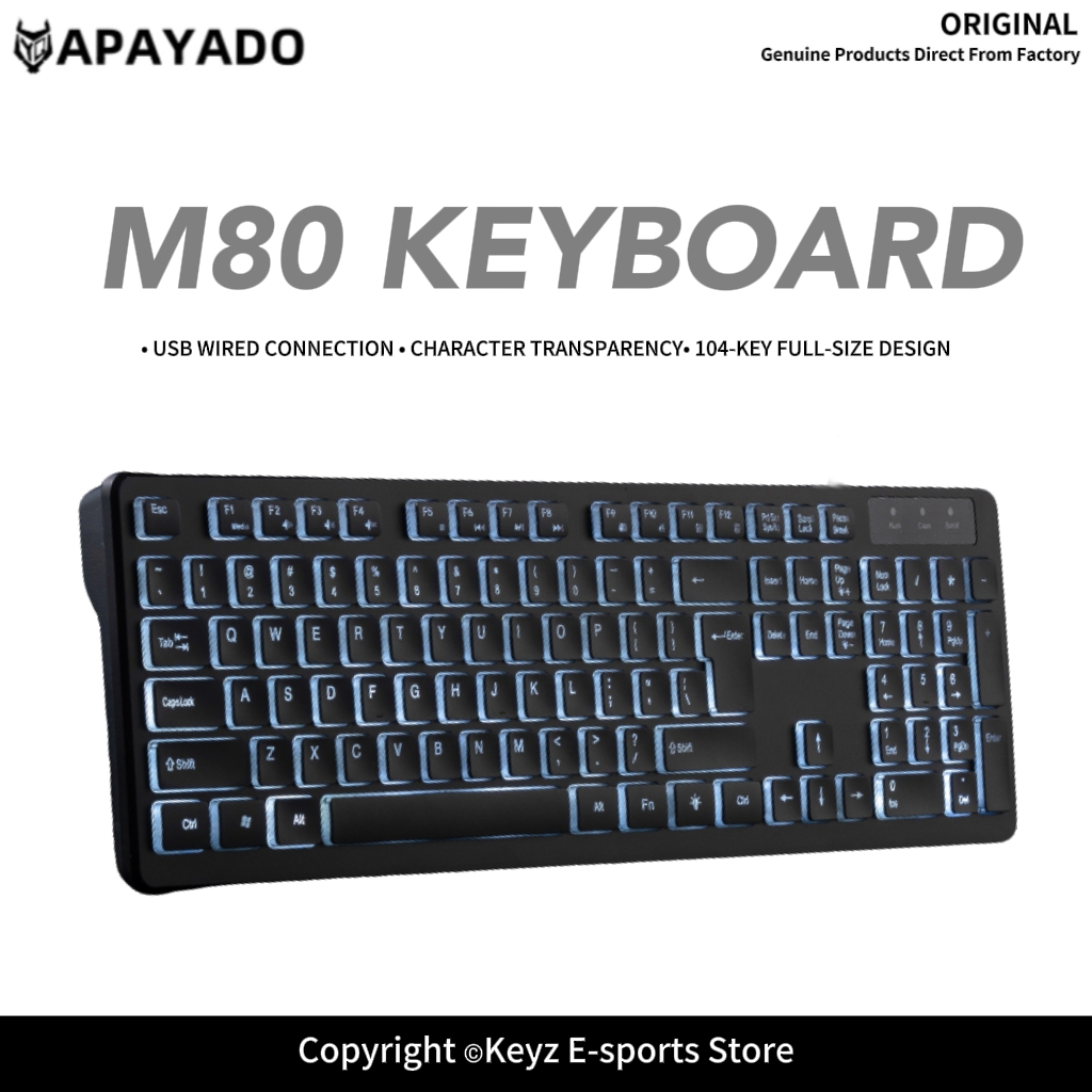 Keyboard Gaming Mac - Teclado Gamer USB com Fio, Teclas