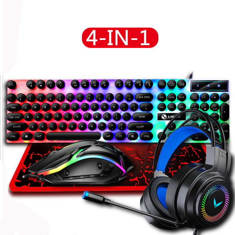 Gaming Keyboard Mouse And Headset Combo - Combinação de teclado e mouse para