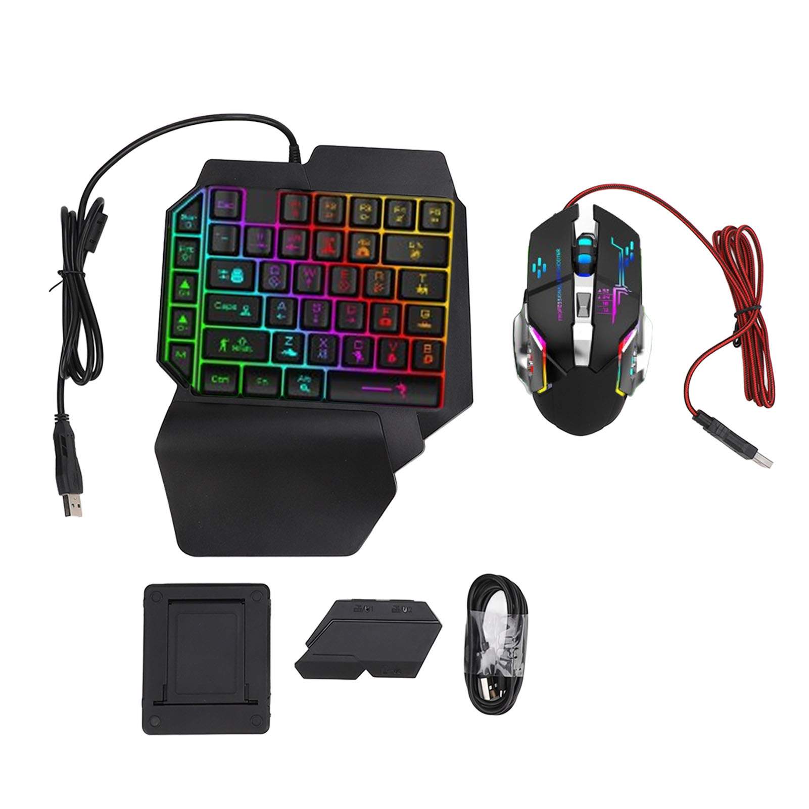 Gaming Keyboard Hand - Conjunto de Conversor de Teclado e