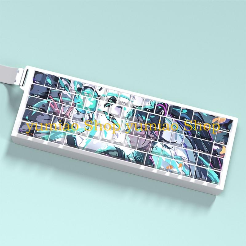Gaming Keyboard Ergonomic - 587B Teclas ergonômicas Mecânico Teclados PBT