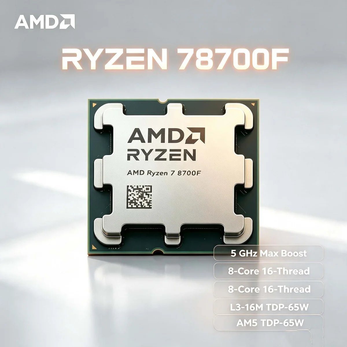 Amd Cpu Ryzen 7 - Processador AMD Ryzen 7 8700F Novo