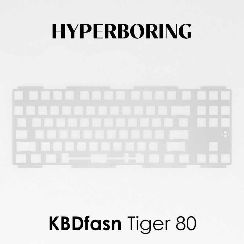 Gaming Keyboard Ergonomic - Placa de Posicionamento Personalizável HYPERBORING Tiger80