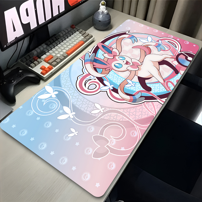 Gaming Keyboard He - Mousepad Grande Rosa Fofo XXL para