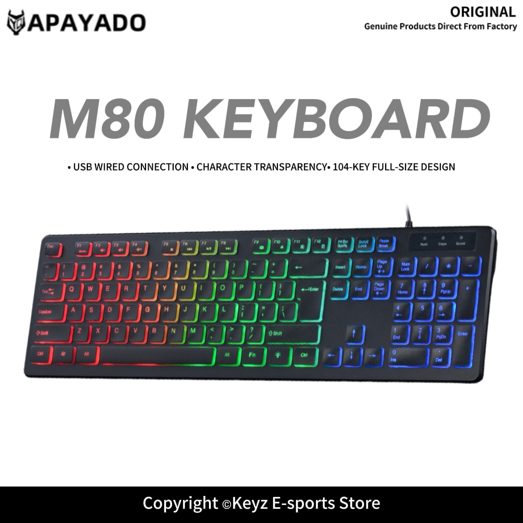 Keyboard Gaming Mac - Teclado Gamer Ultra Fino com Fio