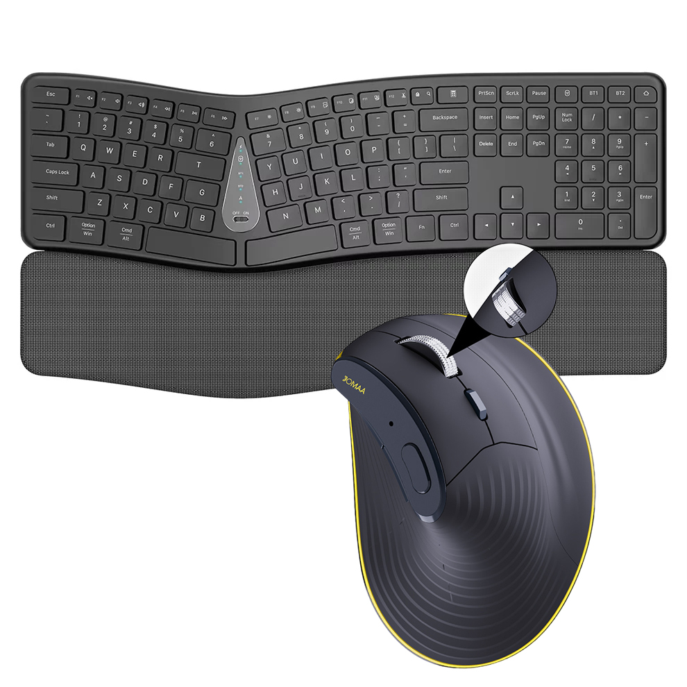 Gaming Keyboard Ergonomic - Combinação de teclado e mouse sem