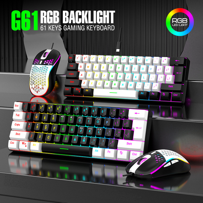 Gaming Keyboard Mouse And Headset Combo - Conjuntos de Teclado e Mouse 60%