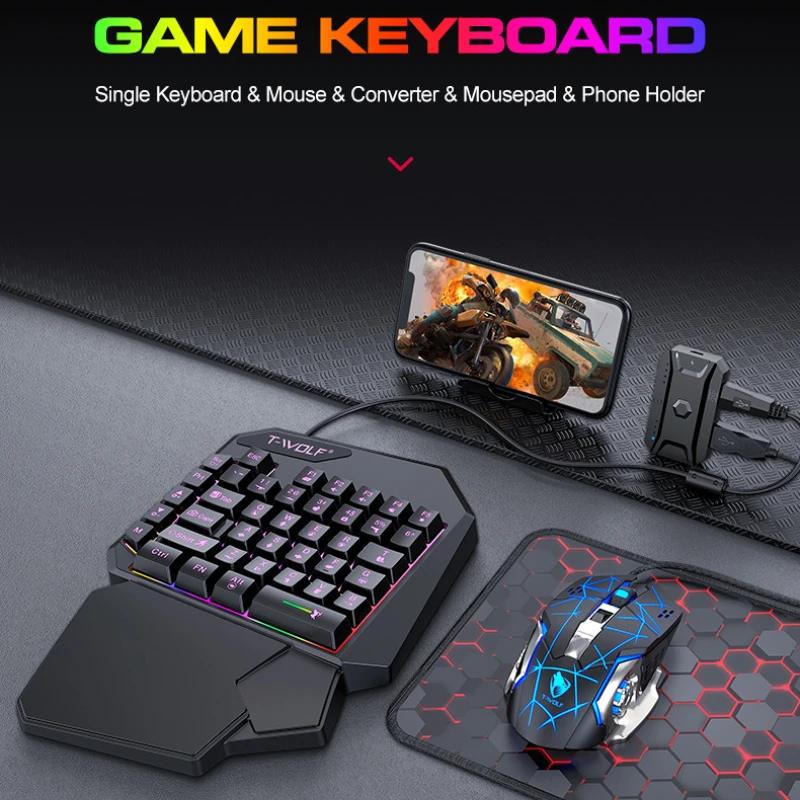 T-WOLF tf900 conjunto de trono - Gaming Keyboard Hand avaliação e preço