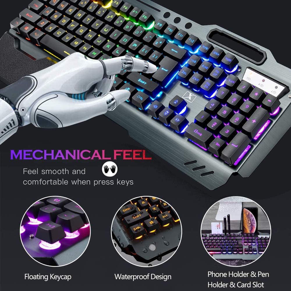 Combinação de teclado e mouse  - Gaming Keyboard Ergonomic avaliação e preço