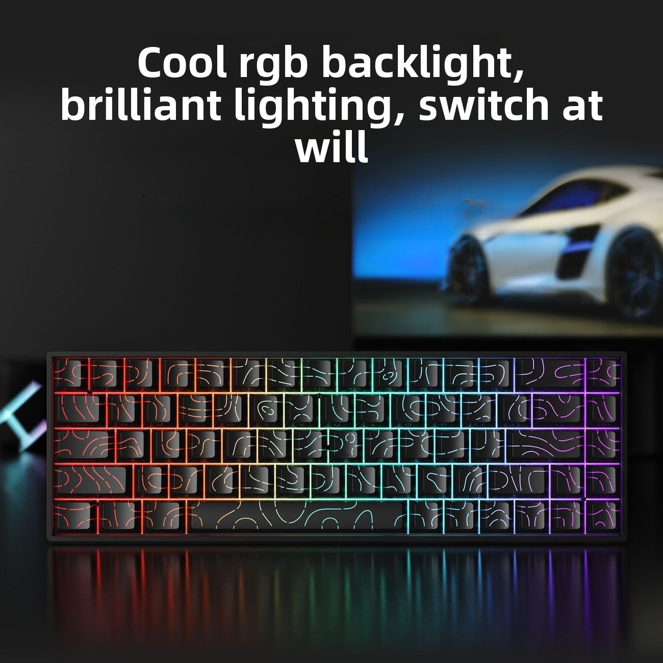 Teclado Mecânico Sem Fio 60% B - Gaming Keyboard Mobile avaliação e preço