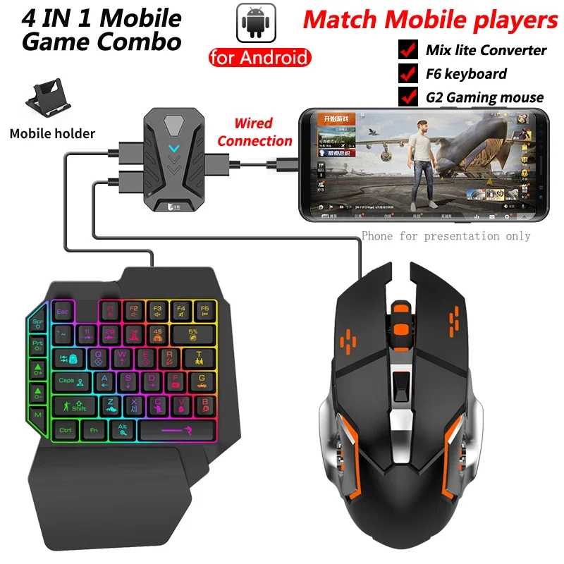 Gamepad Mixlite em estoque par - Gaming Keyboard Mobile avaliação e preço