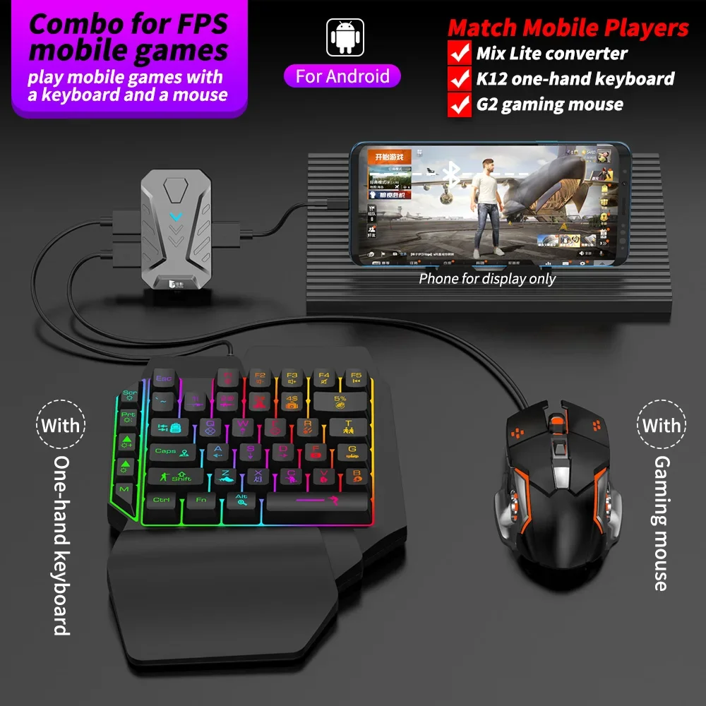 Gamepad Mixlite em estoque par - Gaming Keyboard Mobile avaliação e preço