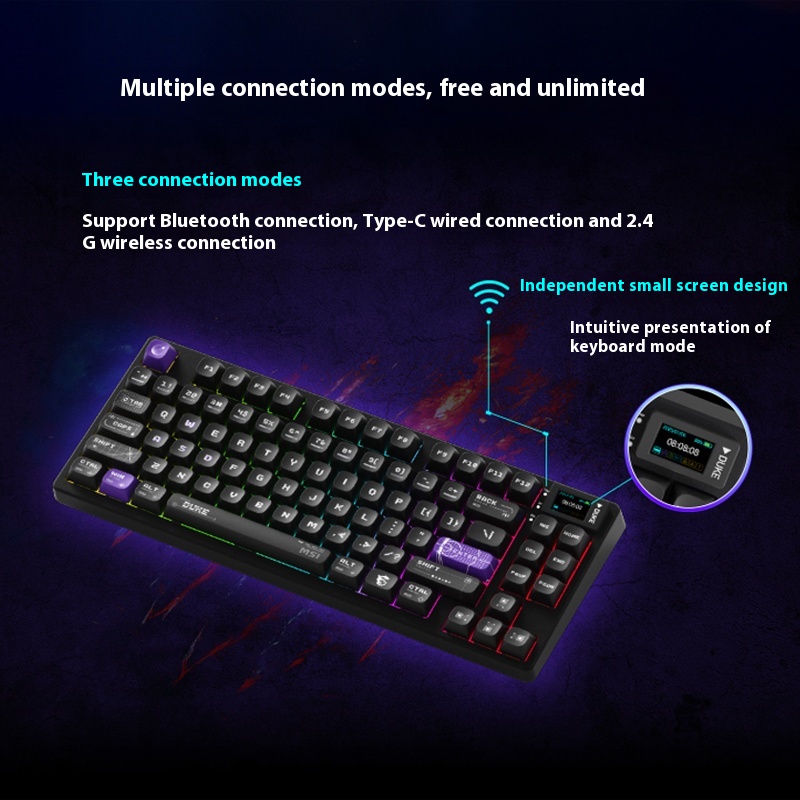 MSI FORGE GK600 W DUKE Teclado - Gaming Keyboard Mini Mechanical avaliação e preço
