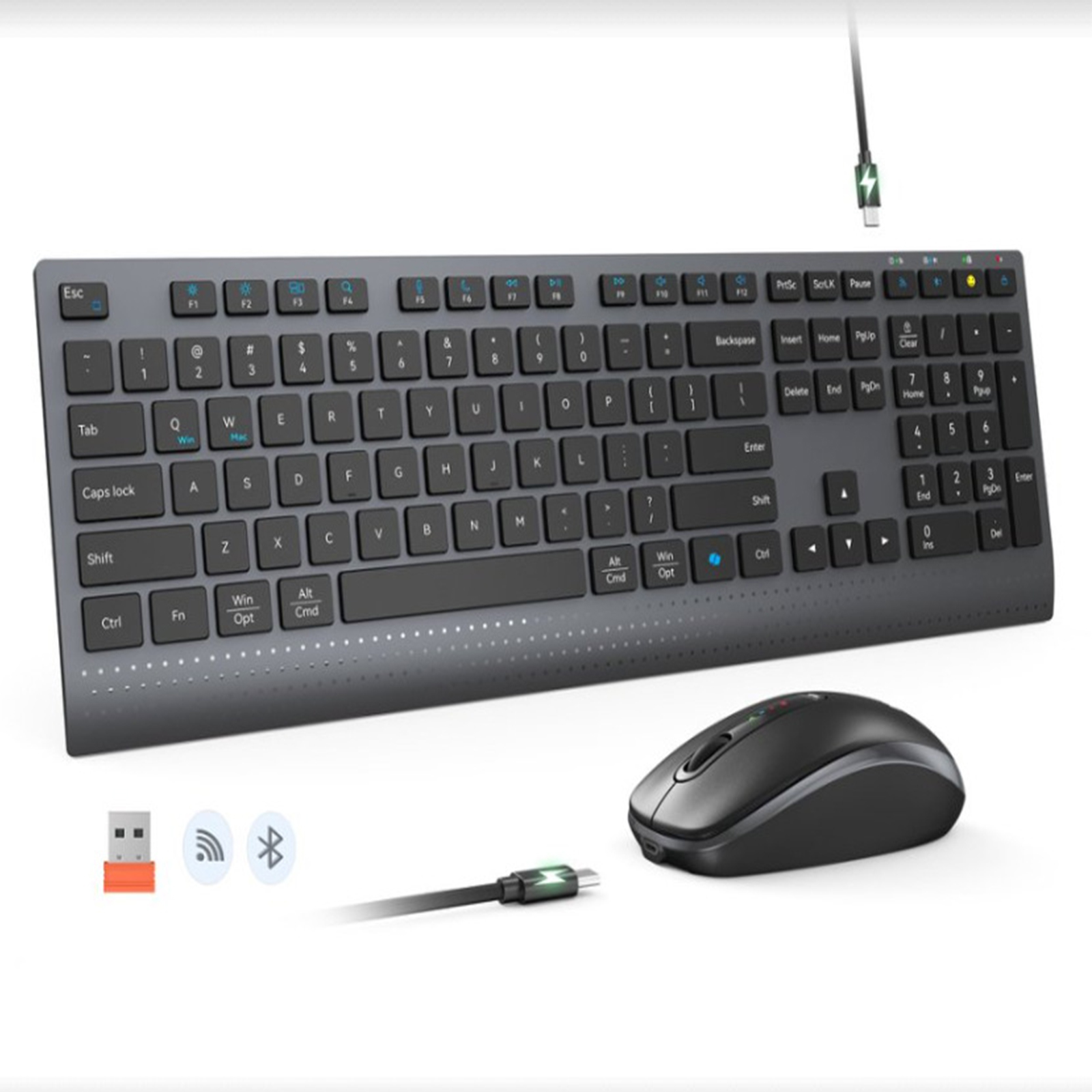 Combo de teclado e mouse sem f - Gaming Keyboard Mouse And Headset Combo avaliação e preço