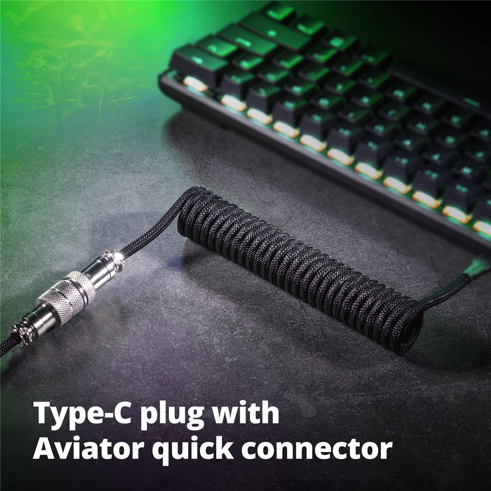 Cabo enrolado para teclado mec - Gaming Keyboard Types avaliação e preço