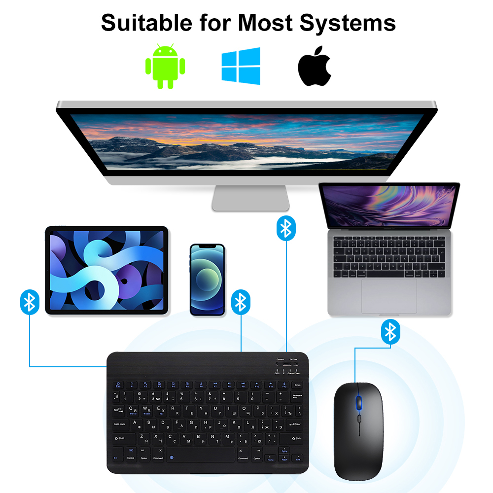 Teclado e mouse bluetooth para - Gaming Keyboard Ergonomic avaliação e preço