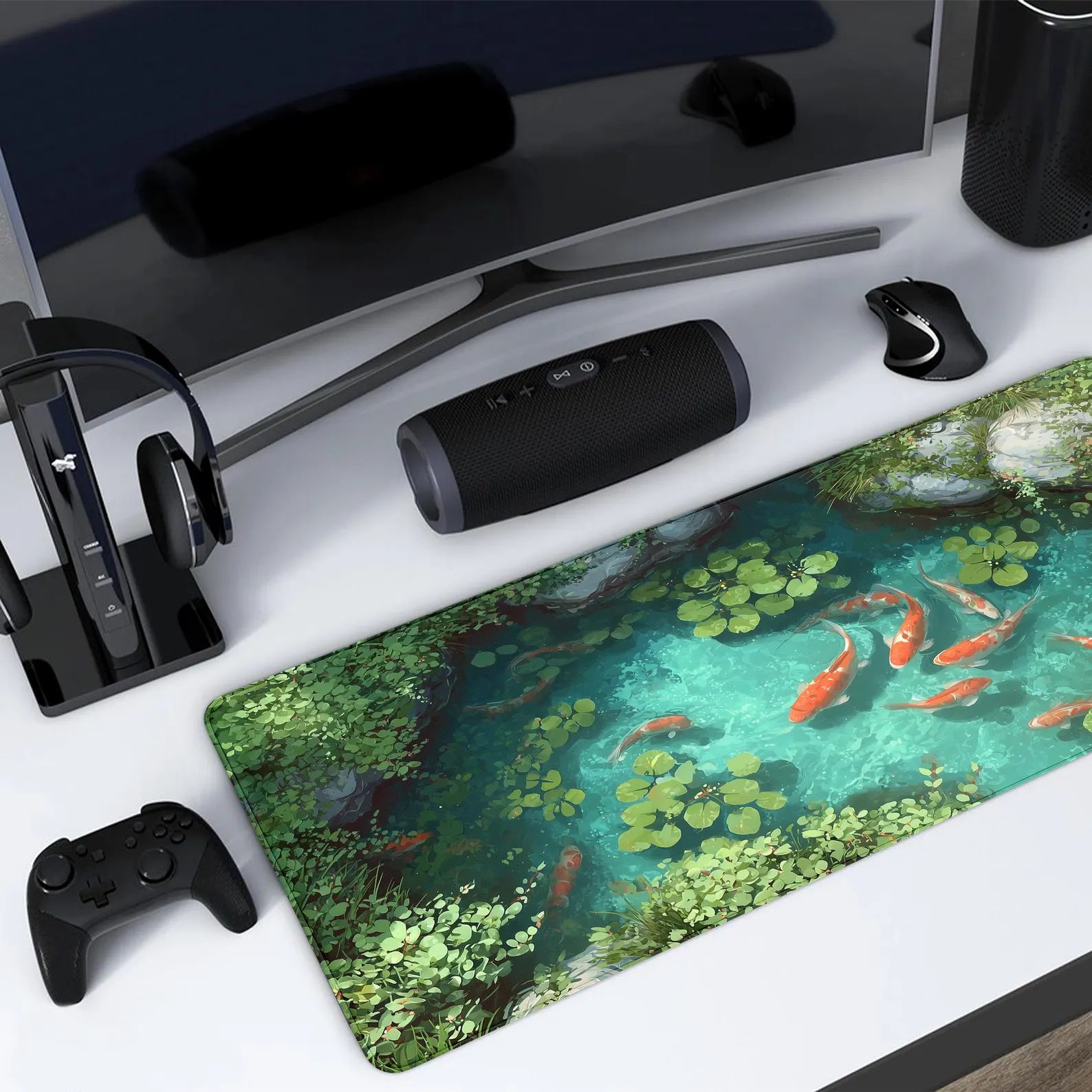 Mousepad Artístico Kawaii com  - Gaming Keyboard Mouse avaliação e preço