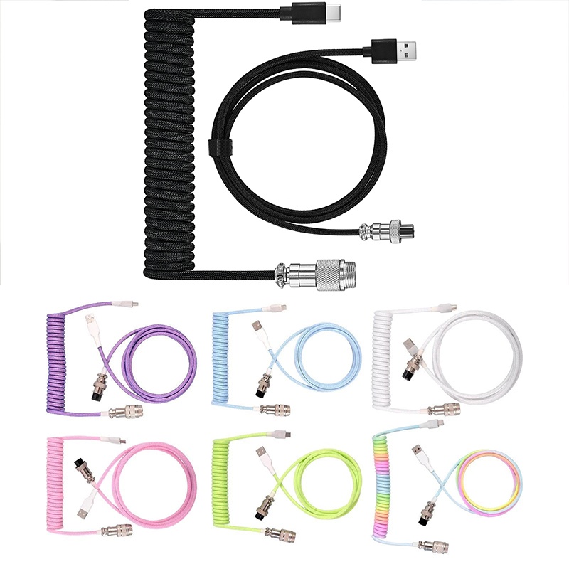 Cabo Espiral USB Tipo C para T - Gaming Keyboard Type C avaliação e preço