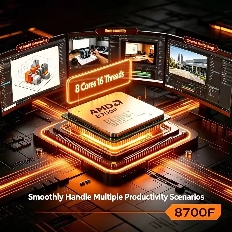 Processador AMD Ryzen 7 8700F  - Amd Cpu Ryzen 7 avaliação e preço