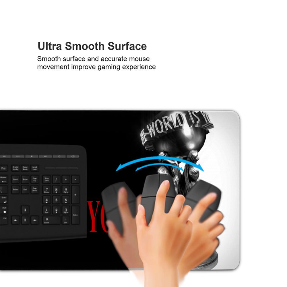 O mundo é seu, Mouse Pad Scarf - Gaming Keyboard And Mouse Pad avaliação e preço