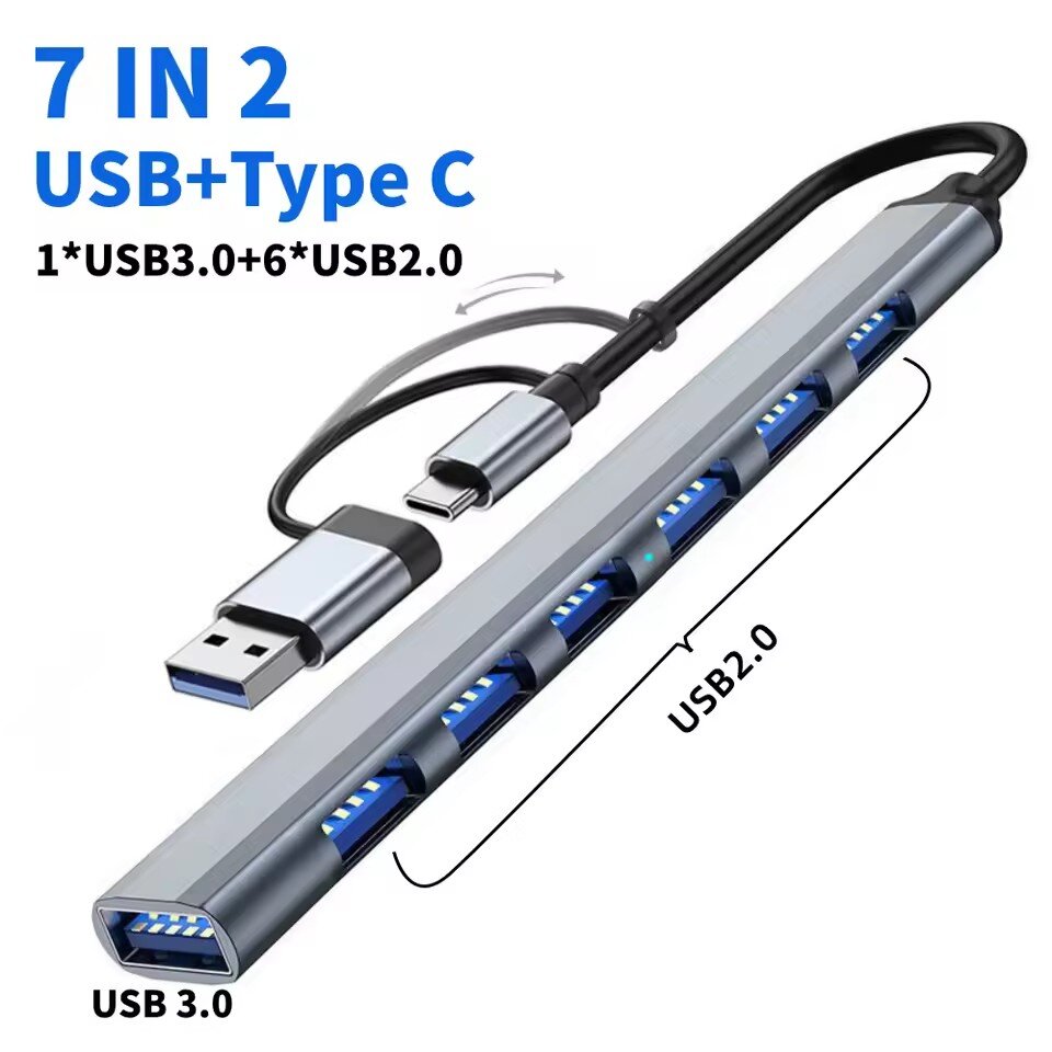 7 portas usb 3.0 tipo c hub ex - Gaming Keyboard Type C avaliação e preço