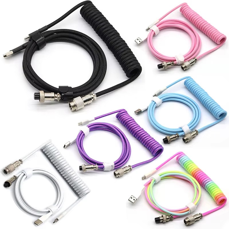 Cabo Espiral USB Tipo C para T - Gaming Keyboard Type C avaliação e preço