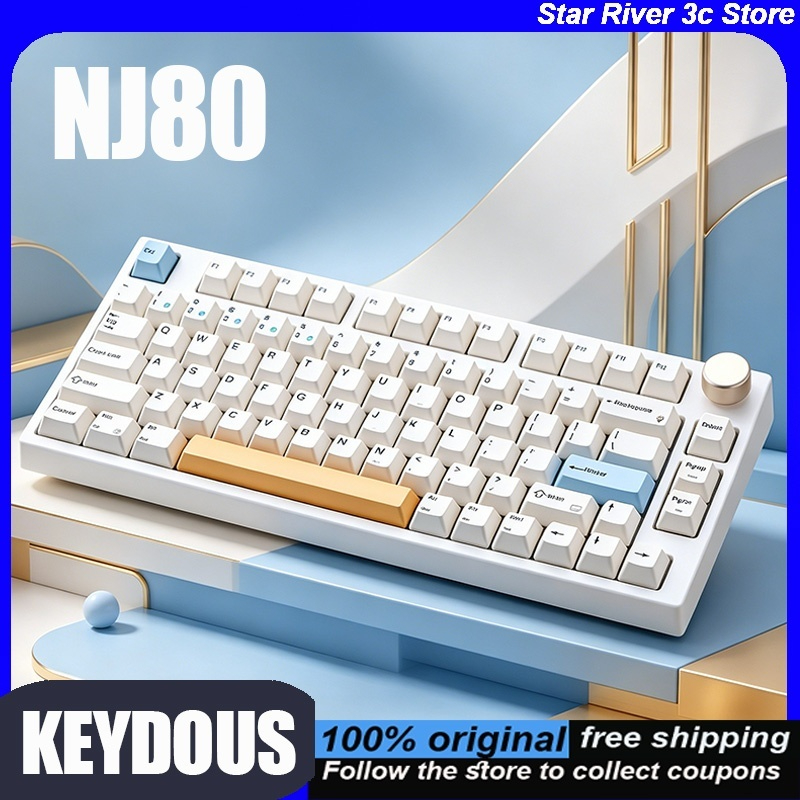 Teclado Mecânico KEYDOUS NJ80  - Keyboard Gaming Mac avaliação e preço