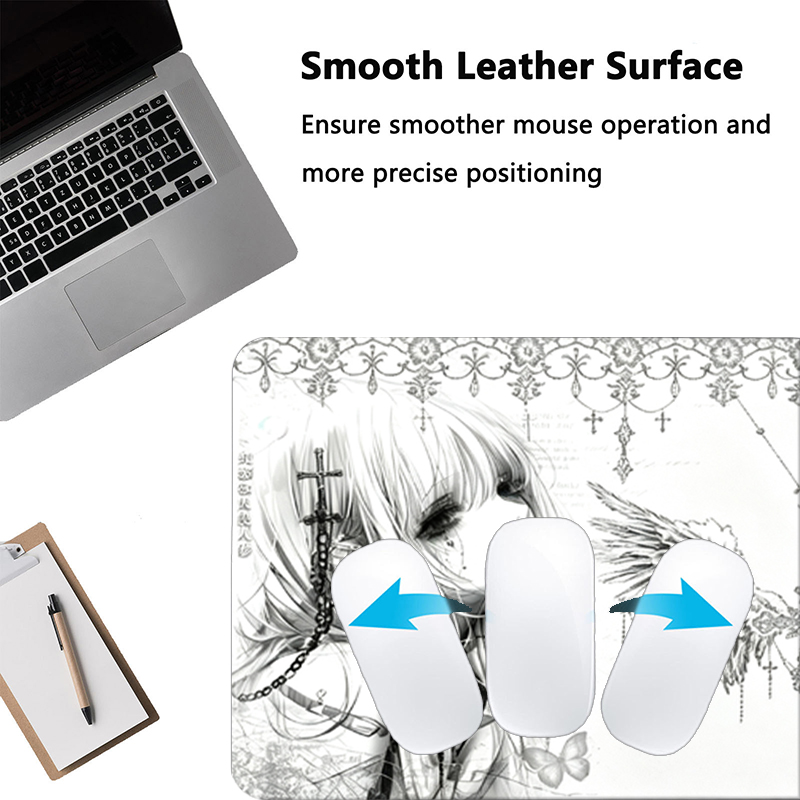 Mousepad de Couro Preto e Bran - Gaming Keyboard Mouse avaliação e preço