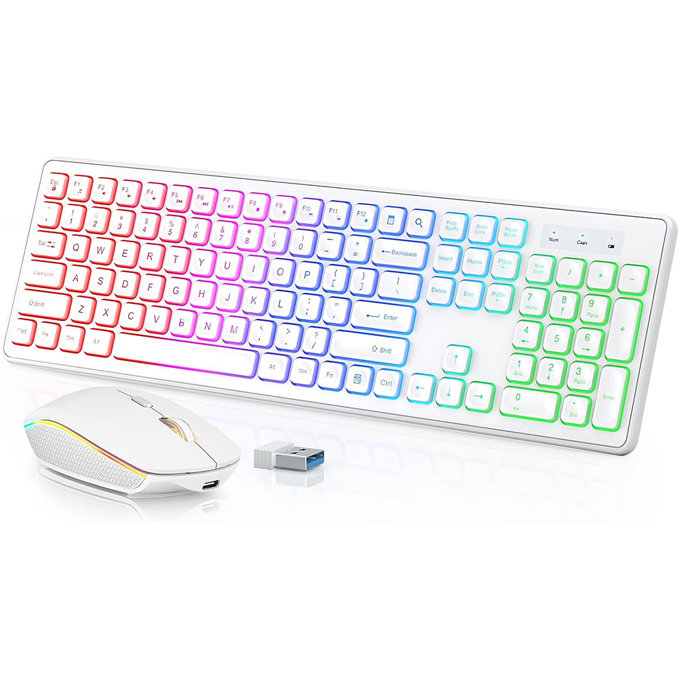Teclado e mouse sem fio retroi - Gaming Keyboard Ergonomic avaliação e preço