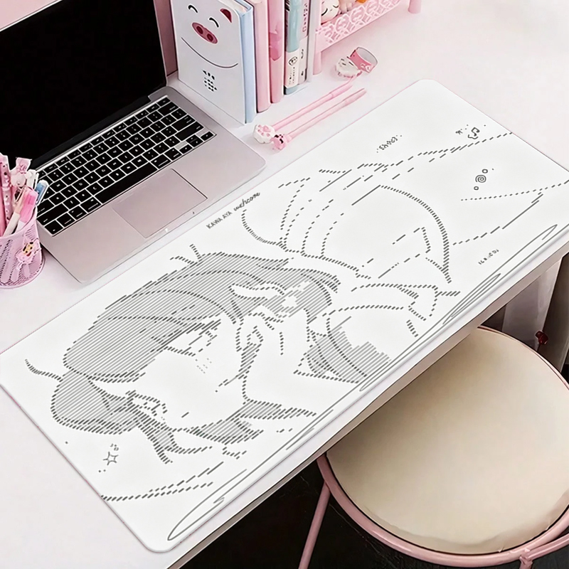 1Pç Mouse Pad de Couro Anime A - Gaming Keyboard Mouse avaliação e preço